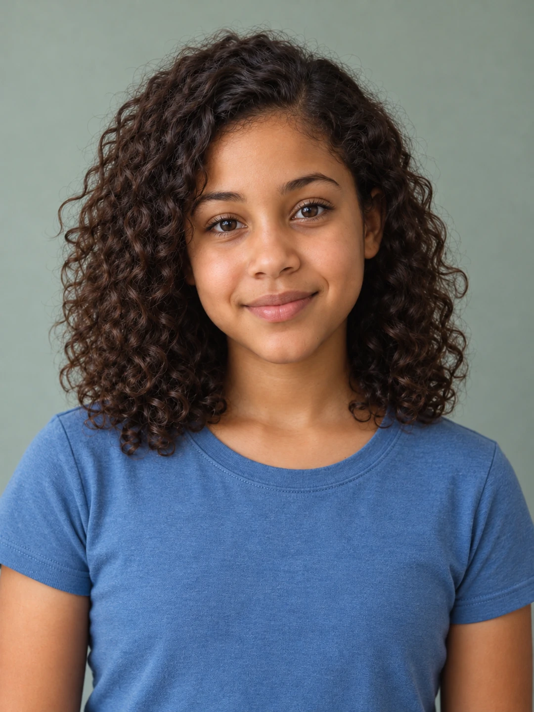 AI age swap result: the same person as a 10-year-old