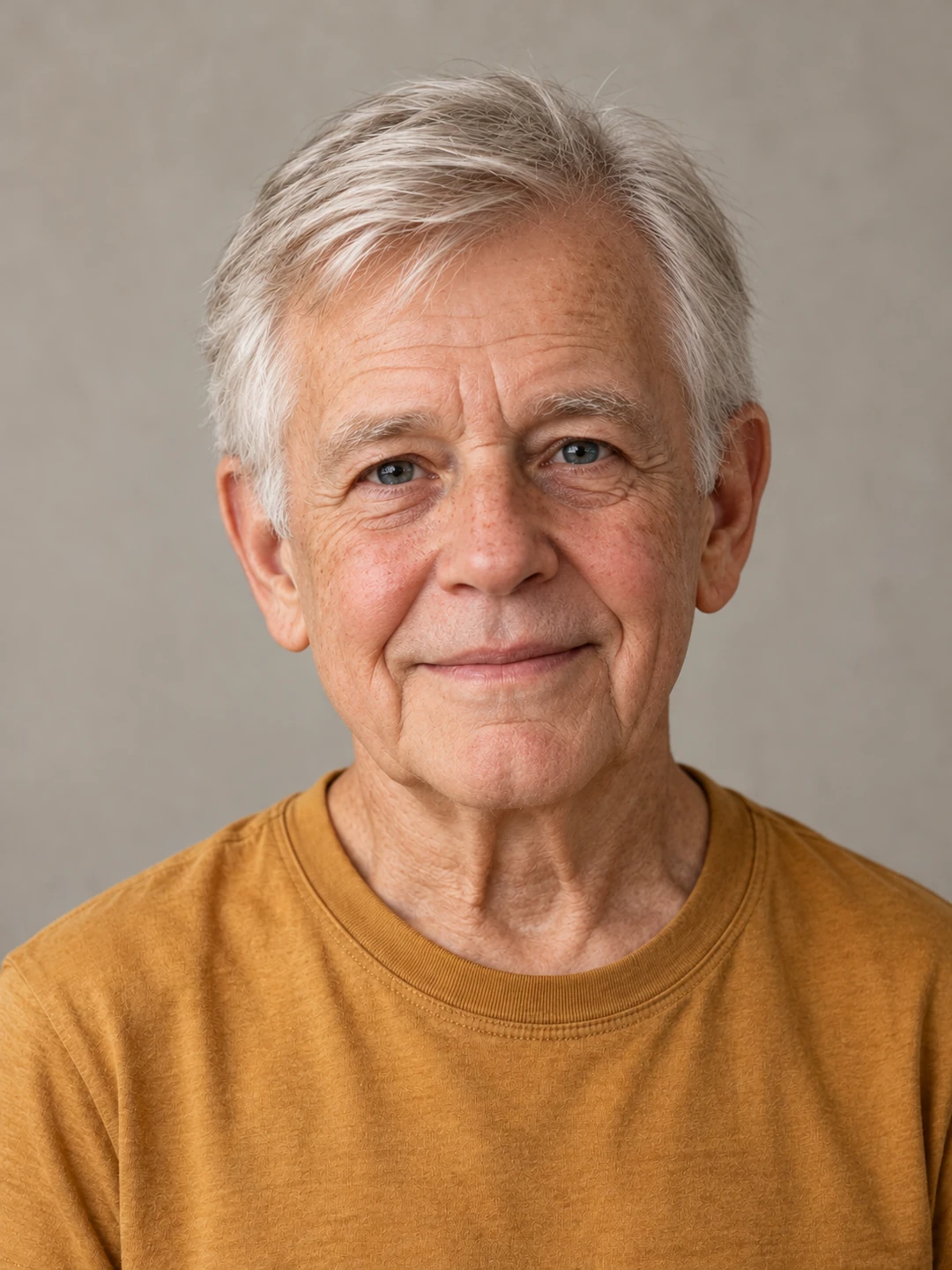 AI age swap result: the same person at 85